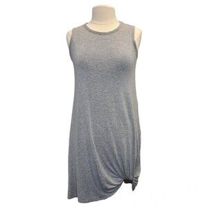 Philosophy Republic Clothing Women's S Grey Sleeveless Scoop Neck Knotted Dress